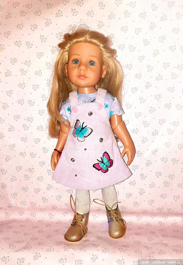 Сарафан вельвет микро для готц литтл кидс gotz little kids 36 (фото 3)