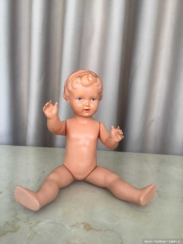 Маленькая антикварная кукла Schildkrot -Германия,50-е годы (фото 5)