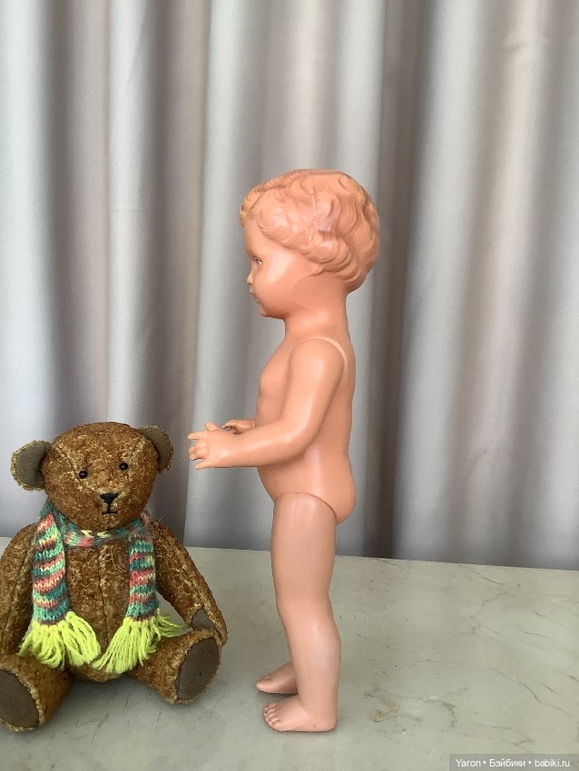 Маленькая антикварная кукла Schildkrot -Германия,50-е годы (фото 3)