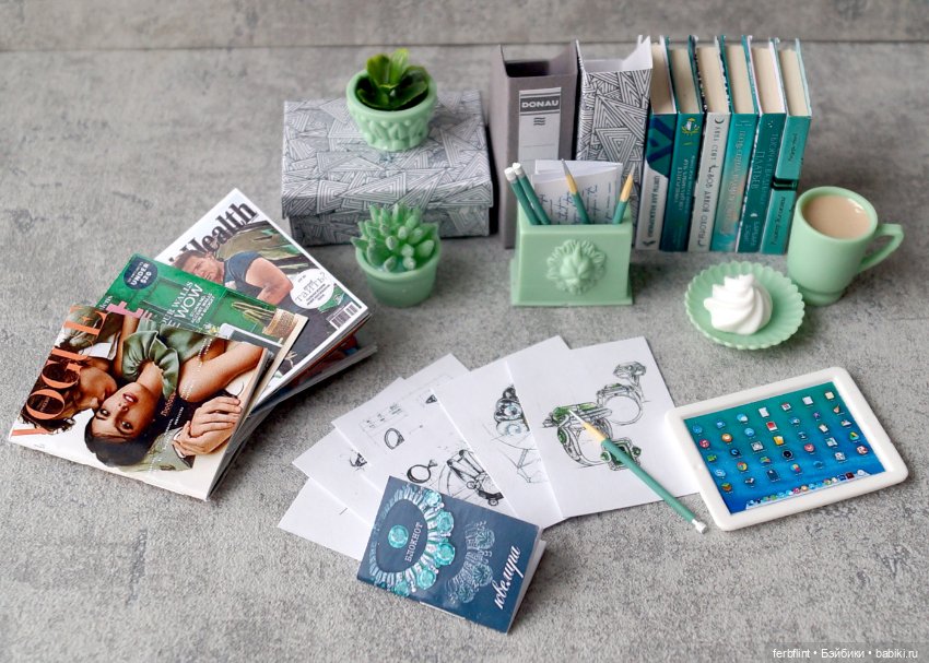 Интерьерный набор № 5 (масштаб 1:6)