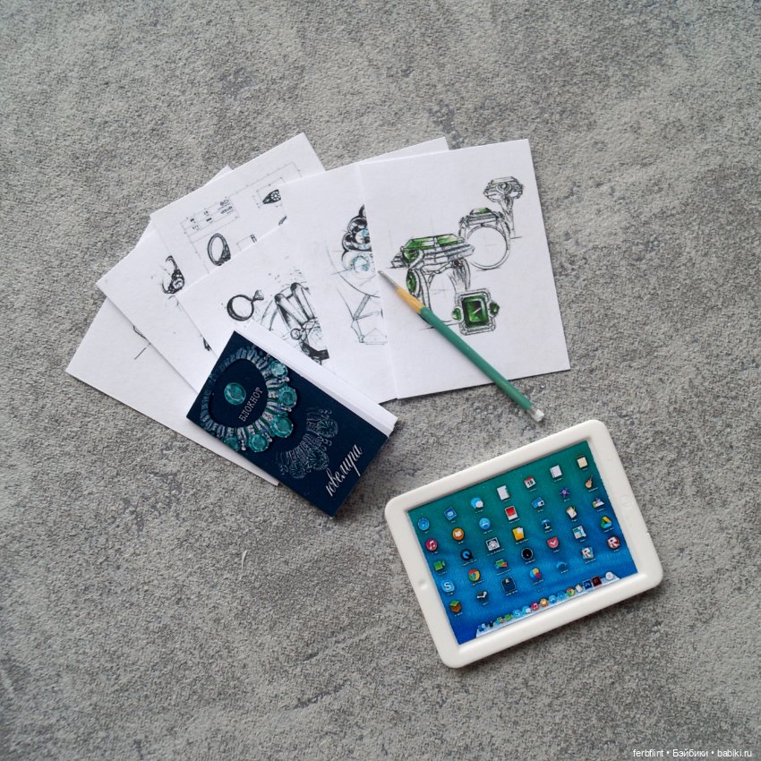 Интерьерный набор № 5 (масштаб 1:6) (фото 5)