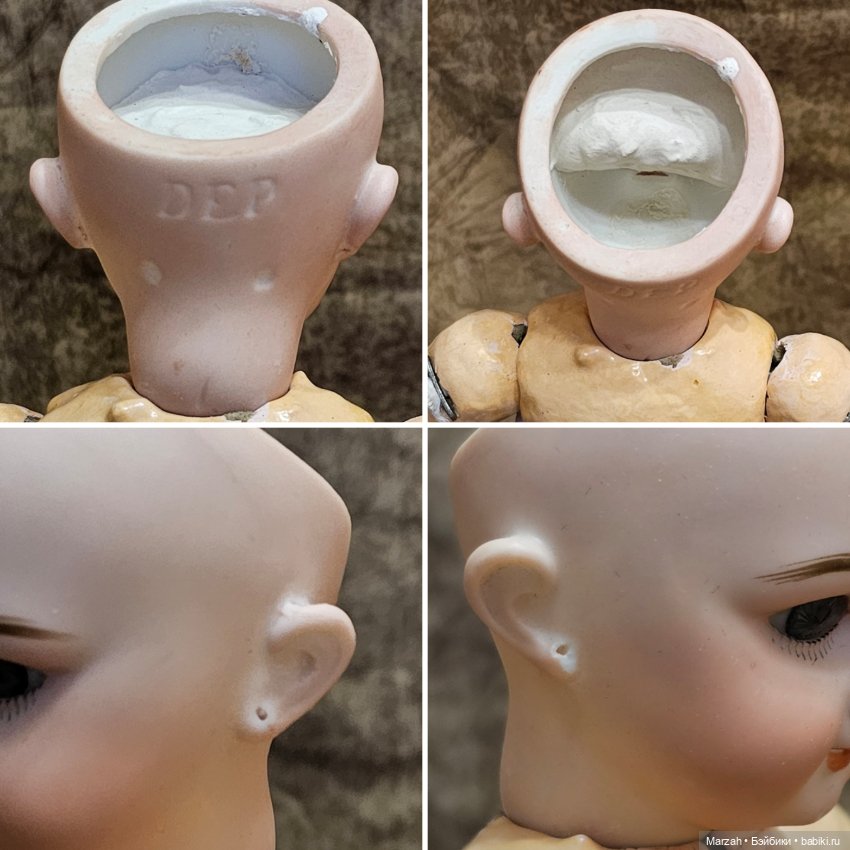 Антикварная француженка DEP редкого кабинетного размера