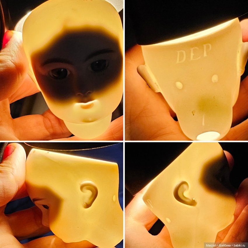 Антикварная француженка DEP редкого кабинетного размера