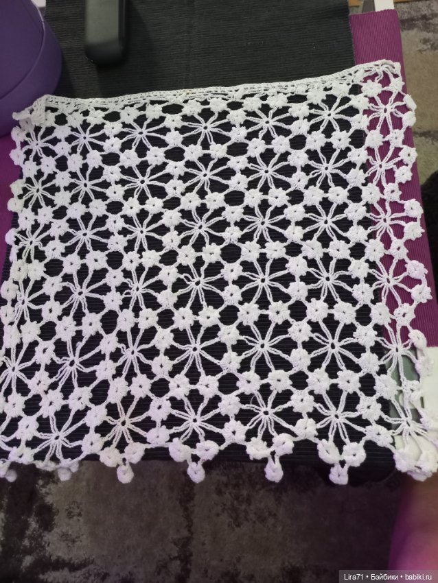Кружевная салфетка из хлопка (фото 6)