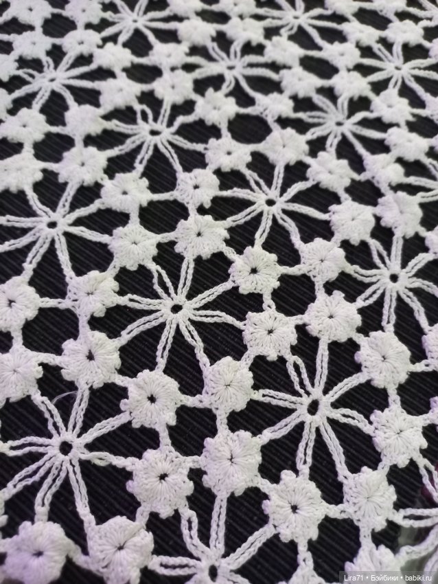 Кружевная салфетка из хлопка (фото 5)