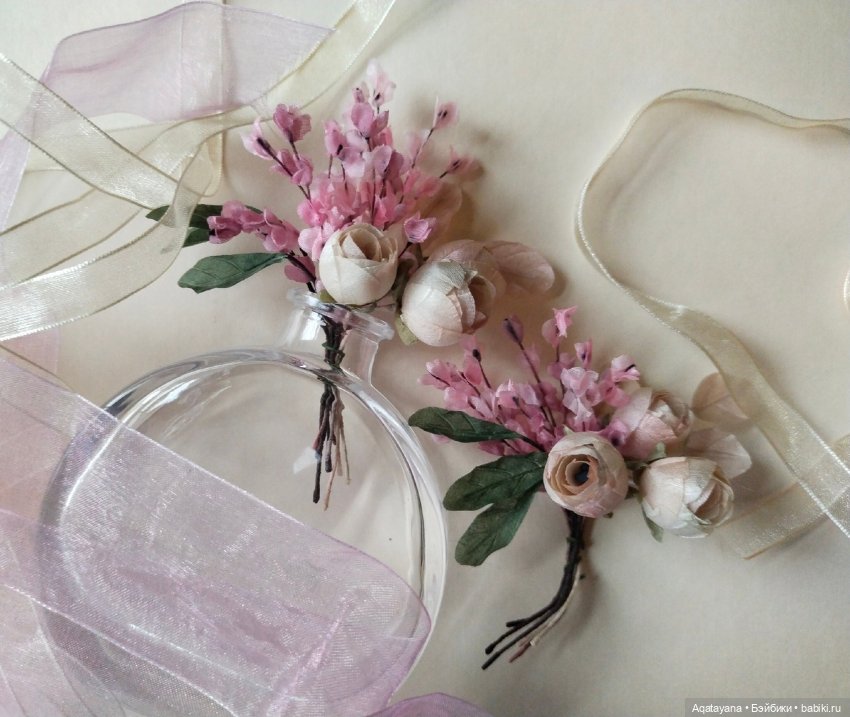 Цветы ручной работы — Другое для антикварных кукол (фото 6)