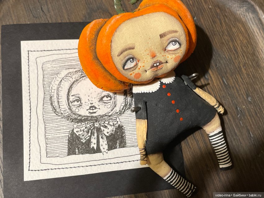 Тыковка к Хэллоуину) — Авторские игрушки (фото 7)