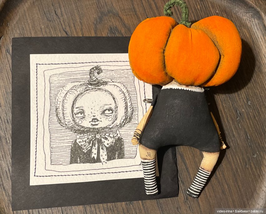 Тыковка к Хэллоуину) — Авторские игрушки (фото 8)