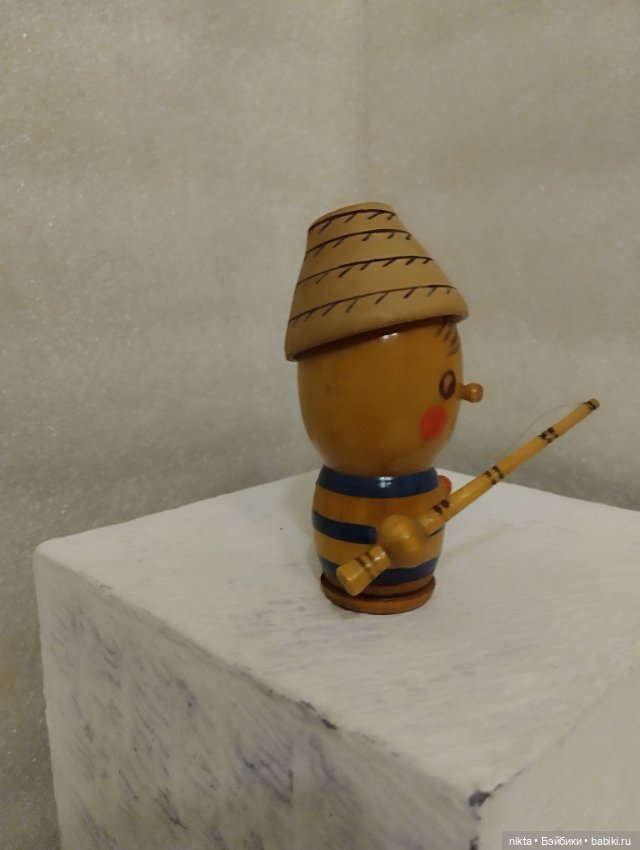 Сувенир СССР Рыболов — Винтажные куклы и игрушки детства (фото 2)