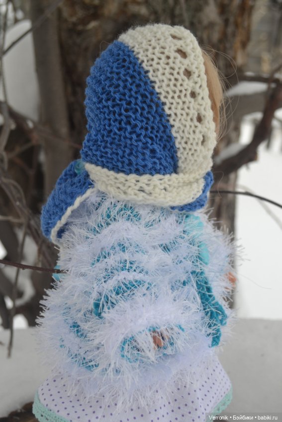 Шуба, шапка и шаль для куклы Paola Reina (фото 6)