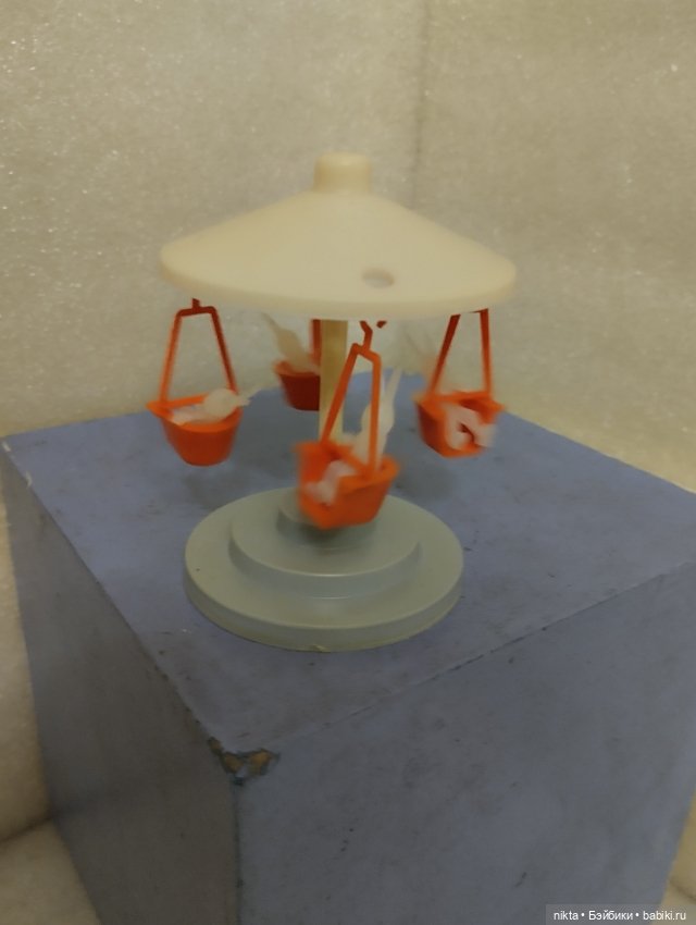 Игрушка СССР * Карусель с зайчиками * НОВАЯ