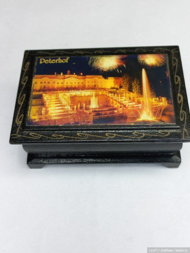 Мини шкатулочка деревянная лаковая