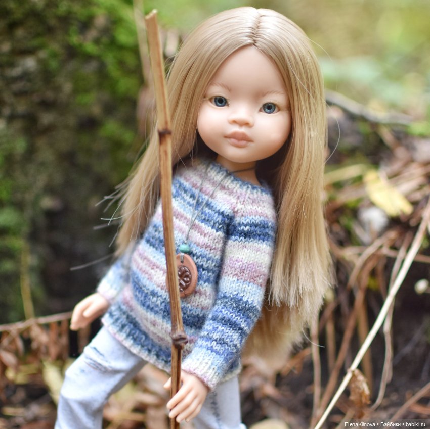 Мастер-класс по вязанию "Удобный свитер" для кукол Paola Reina 32 см