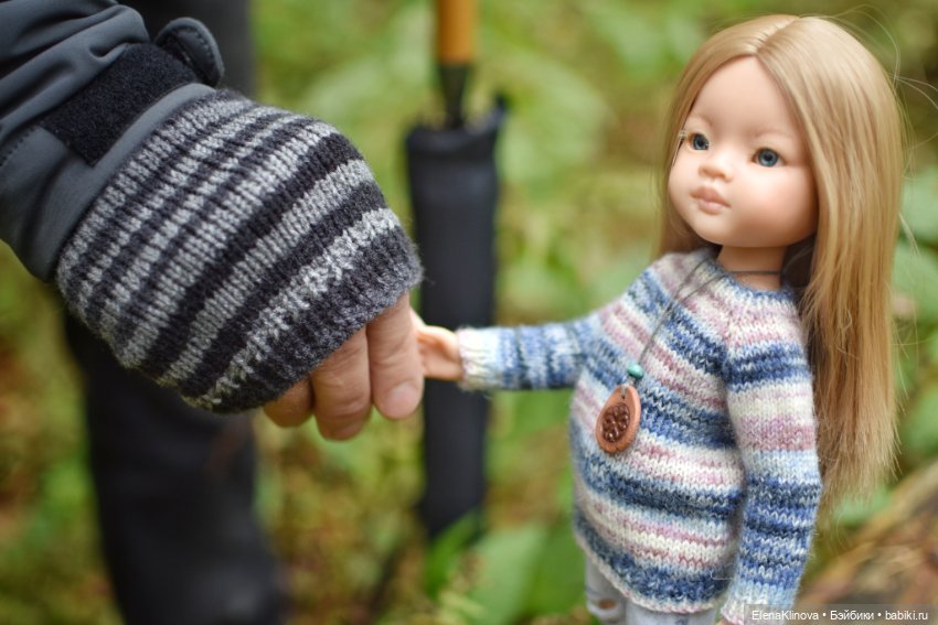 Мастер-класс по вязанию "Удобный свитер" для кукол Paola Reina 32 см