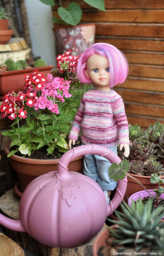 Мастер-класс по вязанию "Удобный свитер" для кукол Paola Reina 32 см (фото 2)