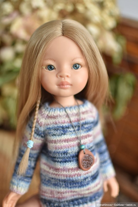Мастер-класс по вязанию "Удобный свитер" для кукол Paola Reina 32 см (фото 10)