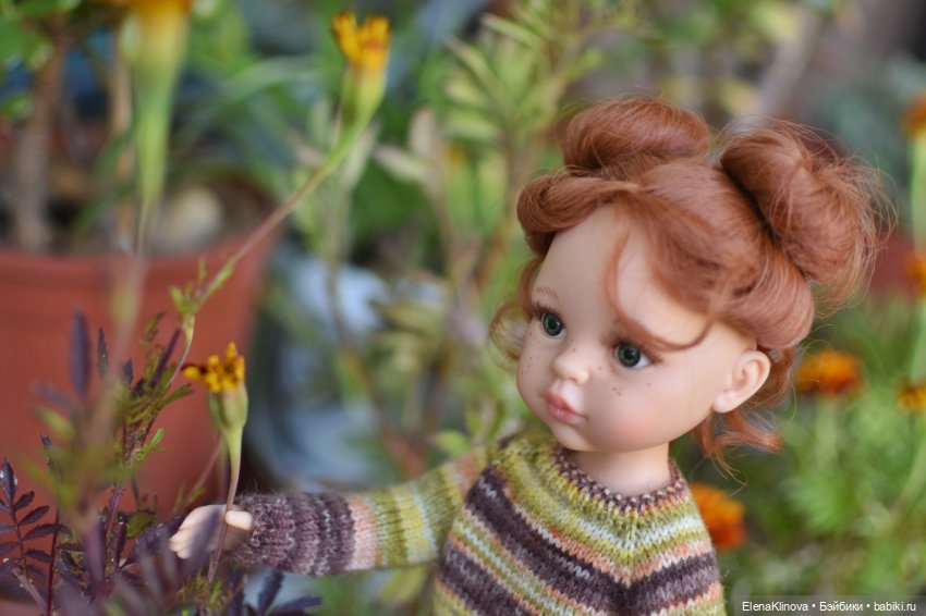 Мастер-класс по вязанию "Удобный свитер" для кукол Paola Reina 32 см (фото 9)