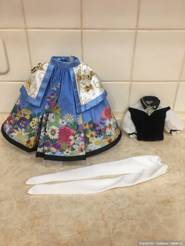 Платье на Куклу Алиса Дисней оригинал 40 см (фото 2)