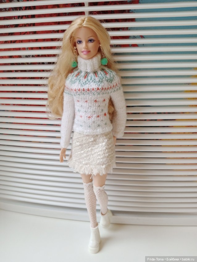 Свитер лопапейса для Кена Интегрити барби жаккард бесшовный (фото 2)