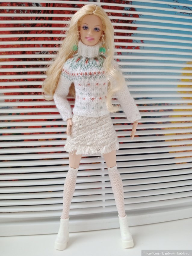 Свитер лопапейса для Кена Интегрити барби жаккард бесшовный (фото 4)