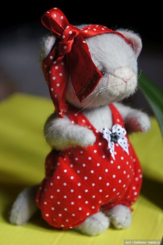 Кошечка тедди Нежа — Авторские игрушки (фото 3)