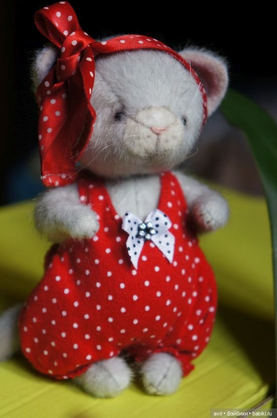 Кошечка тедди Нежа — Авторские игрушки (фото 2)