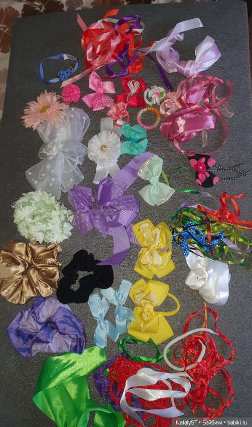 Большой лот-банты,заколки,резинки,ленты (фото 9)