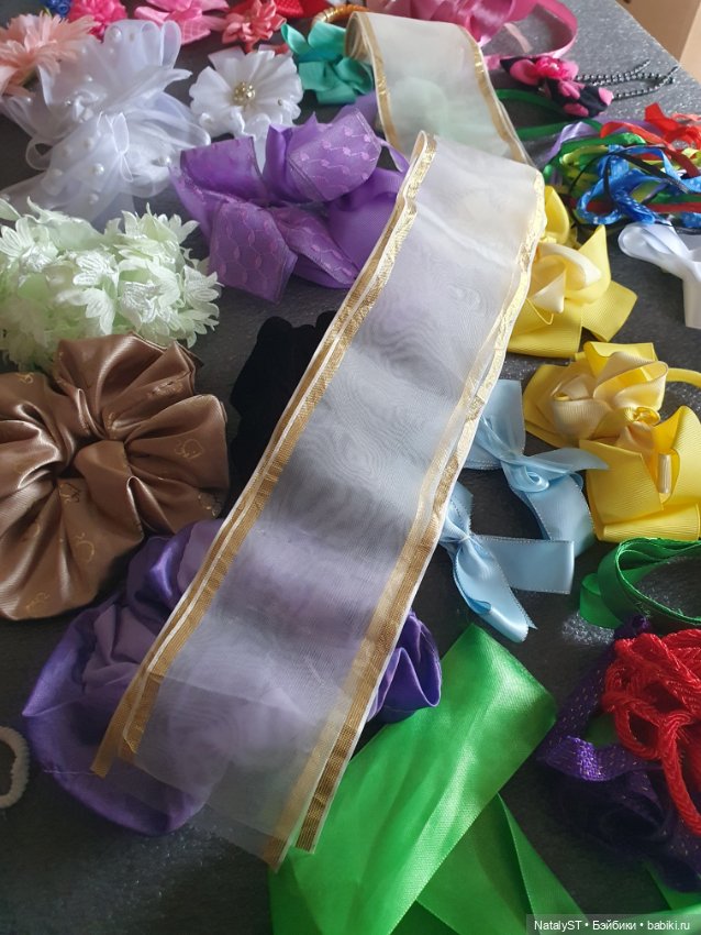 Большой лот-банты,заколки,резинки,ленты