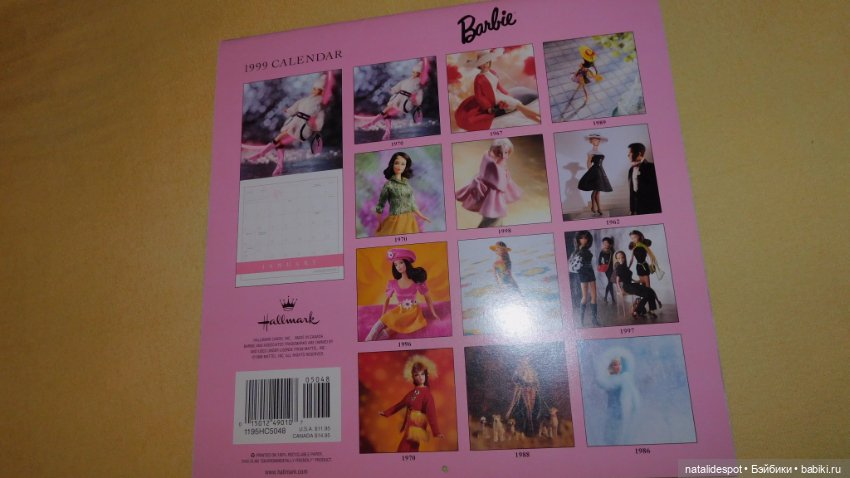 Винтажные календари Barbie (фото 2)