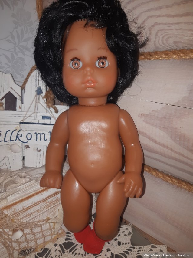 Кукла мулатка с клеймом — Винтажные куклы и игрушки детства (фото 3)