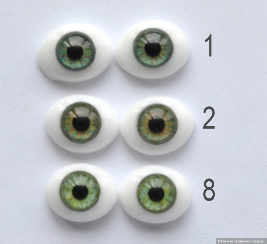 Глаза стеклянные 12мм для Паола Рейна Paola Reina (фото 4)