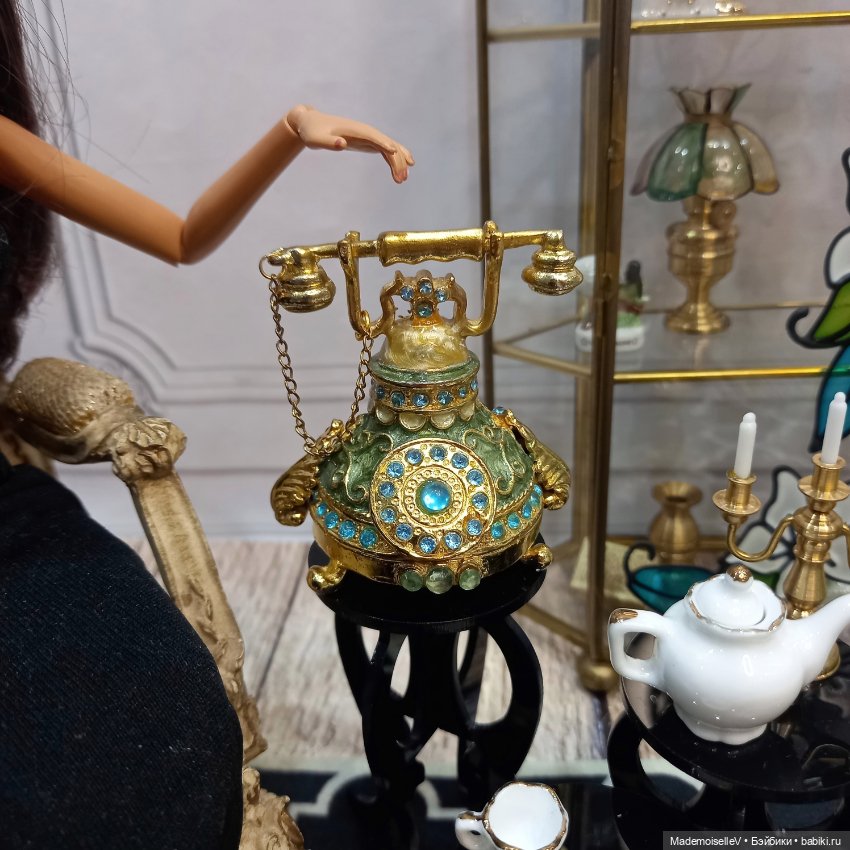 Телефон, формат 1/6 — Миниатюра для кукол (фото 4)