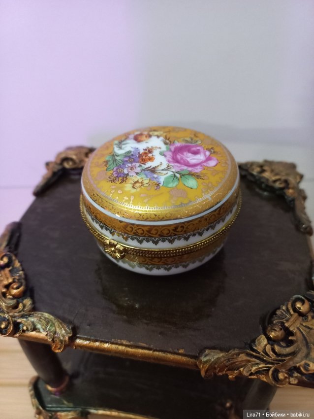 Шкатулочка фарфоровая 6 см (фото 2)