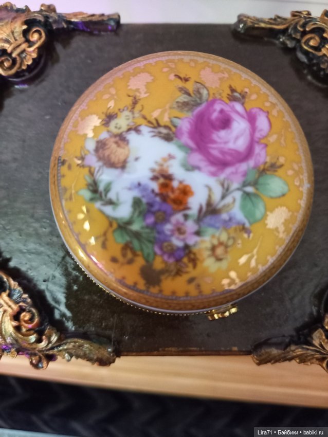 Шкатулочка фарфоровая 6 см (фото 7)