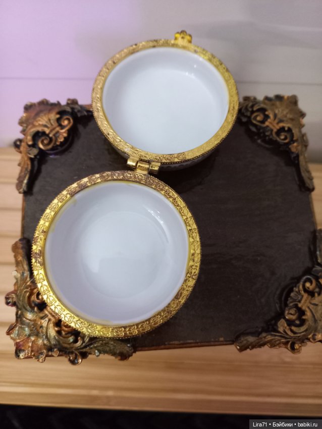 Шкатулочка фарфоровая 6 см (фото 5)