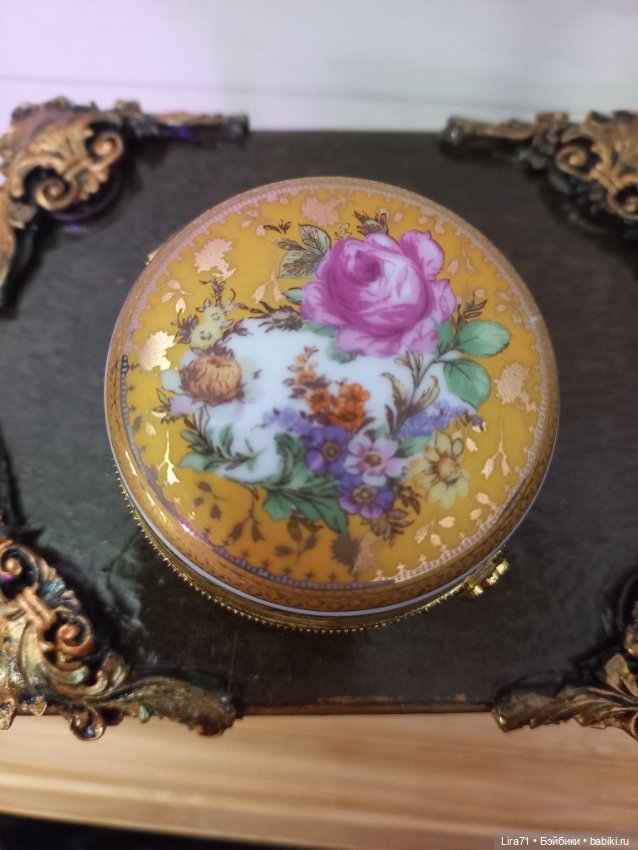 Шкатулочка фарфоровая 6 см (фото 3)