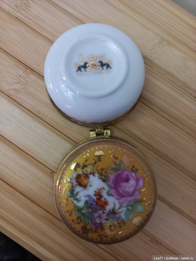 Шкатулочка фарфоровая 6 см (фото 8)