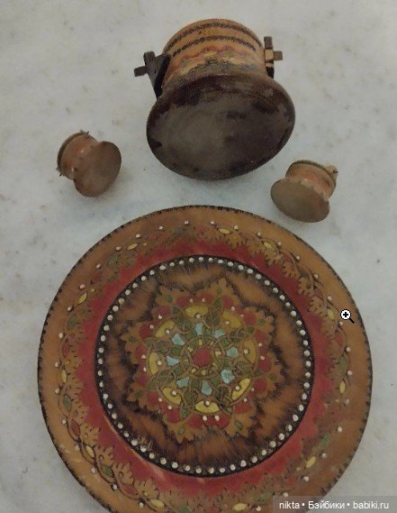 Комплект деревянной посуды для кукольного интерьера (фото 3)