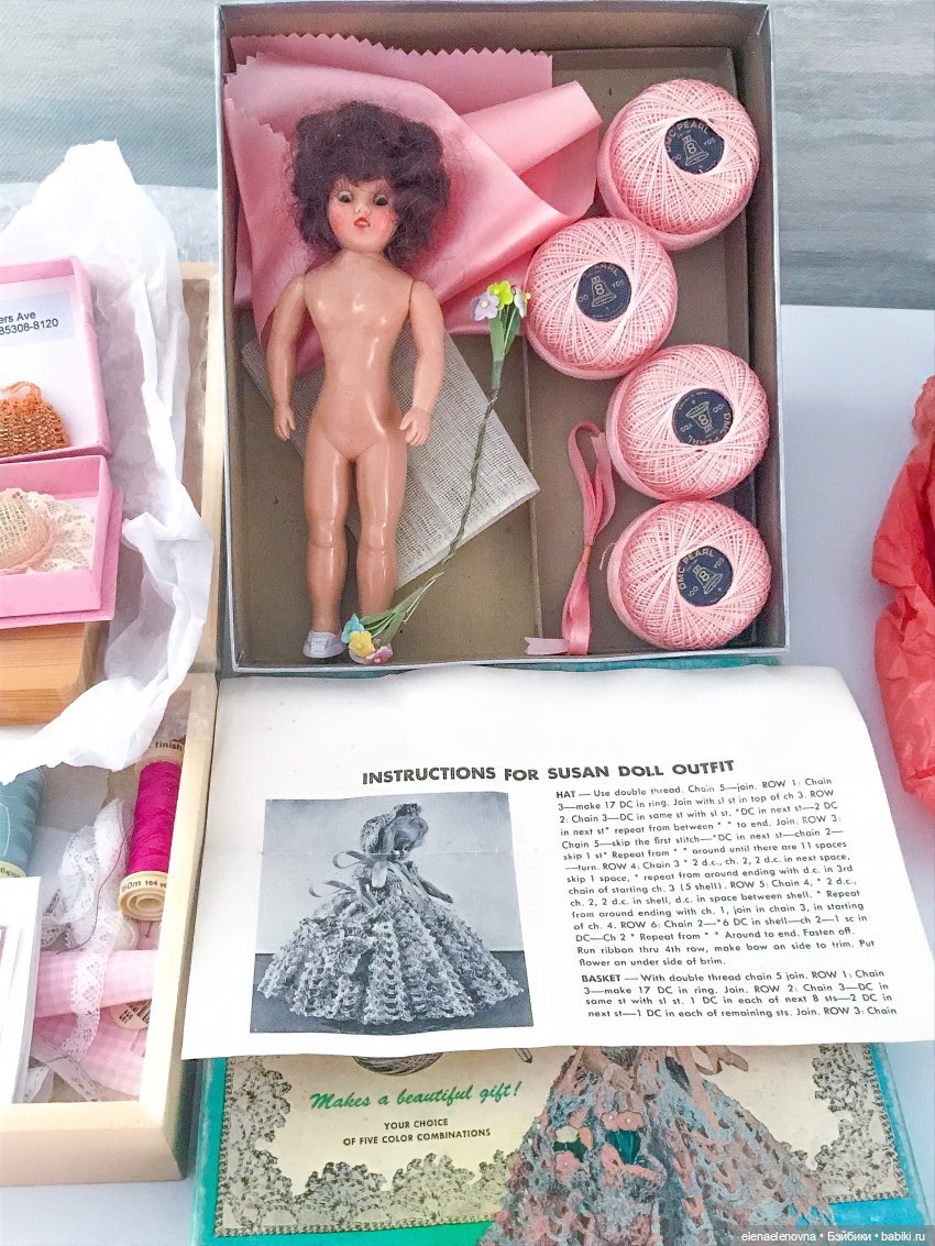 Набор для творчества с куклой, G.A.Doherty Co, Susan’s Crochet Doll Kit