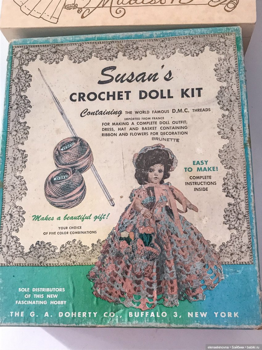 Набор для творчества с куклой, G.A.Doherty Co, Susan’s Crochet Doll Kit (фото 6)