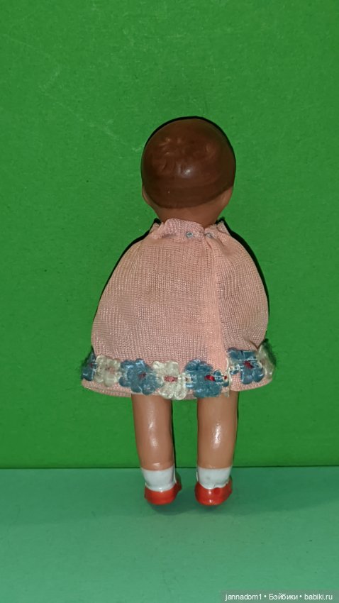 Резиновый пупсик ранний выпуск Tebu Теоdor Buschbaum, ГДР, высота 11 см (фото 3)