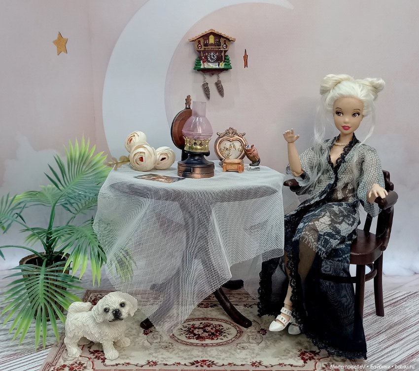 Масляная ретро лампа — Миниатюра для кукол (фото 3)