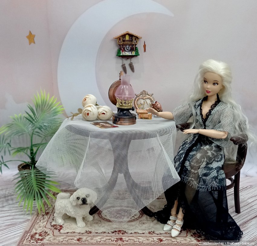 Масляная ретро лампа — Миниатюра для кукол (фото 7)