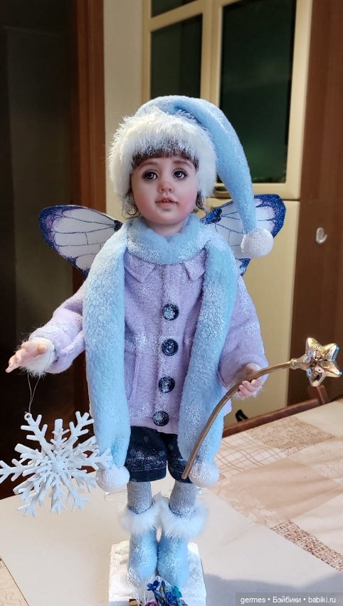 Привет, рождество - авторская кукла (фото 5)