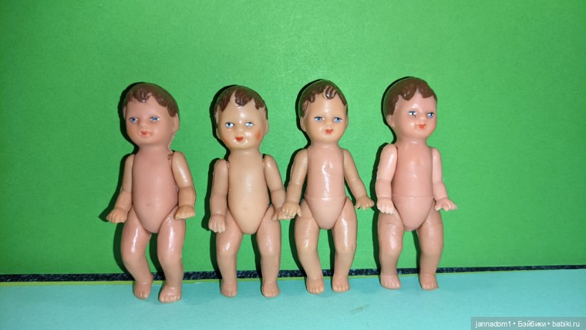 Резиновые пупсики Тебу, Tebu, ранний выпуск, высота 9 см (фото 2)