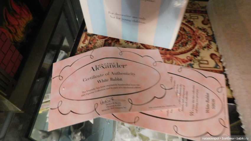 Статуэтка от Madame Alexander " White Rabbit" (фото 10)