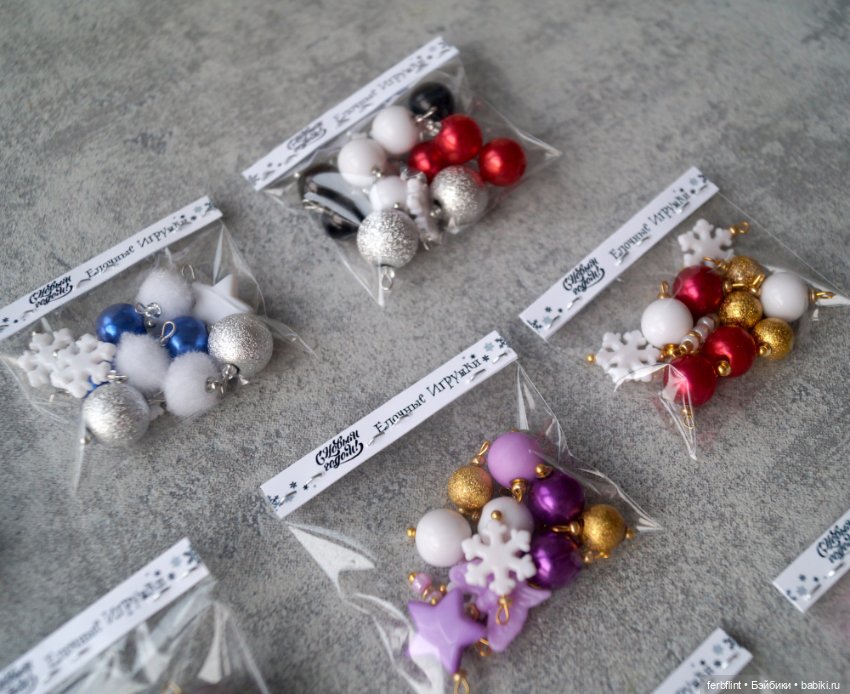 Наборы ёлочных игрушек №3 в масштабе 1:6 (фото 4)