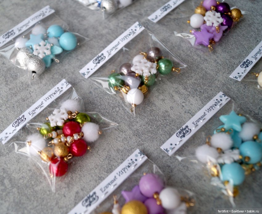 Наборы ёлочных игрушек №3 в масштабе 1:6 (фото 3)