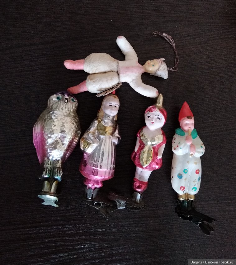 Елочные игрушки СССР — Винтажные куклы и игрушки детства