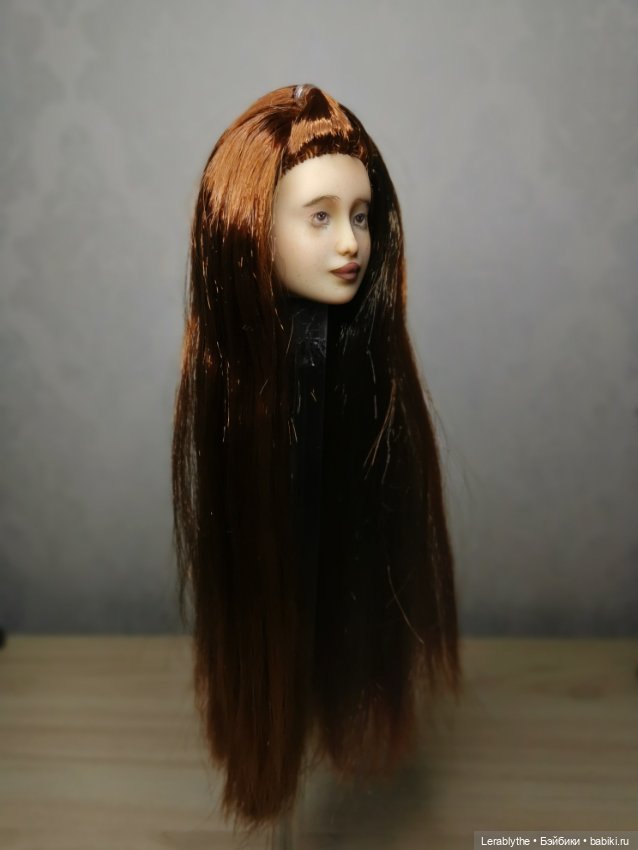 Роспись и прошивка головушки barbie барби (фото 5)
